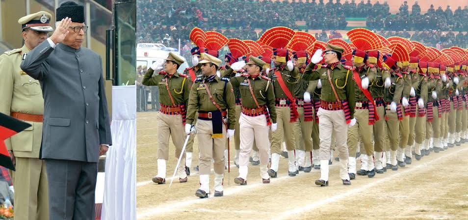 Governor hoists tricolour at Jammu M. A. Stadium